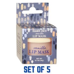 Set of 5 Trader Joe's — Vanilla Lip Mask — Hydrating Moisturizing Treatment NEW!